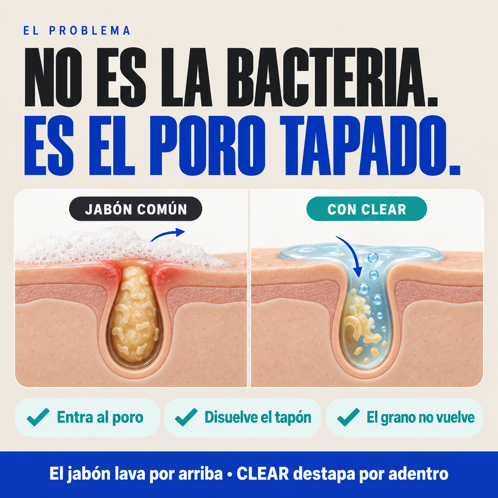 Cómo se tapa un poro y cómo lo destapa el ácido salicílico